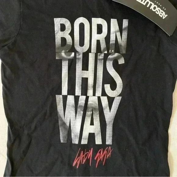 Lady Gaga Born This Way Black T-Shirt Concert Tour A Star is Born Size S - Picture 2 of 8